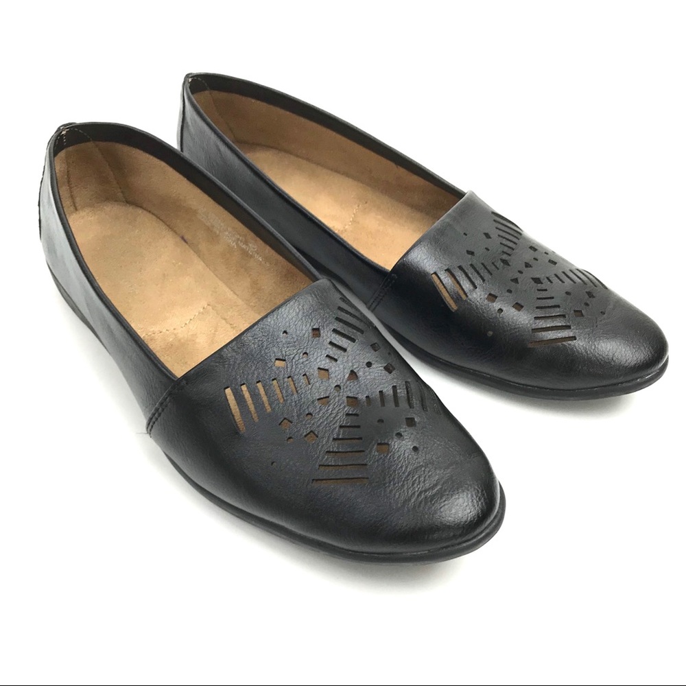 Aerosoles Black Vegan TrendRight Pointed Toe Flats
